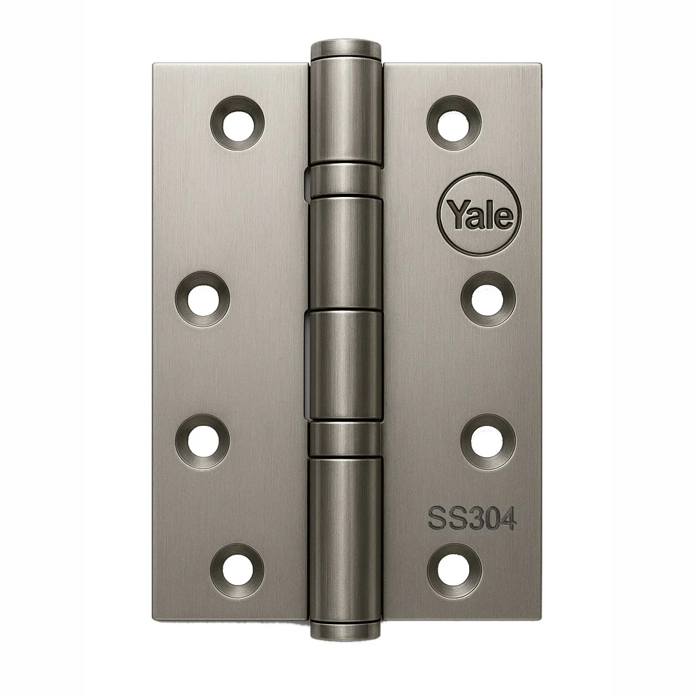 Ball Bearing Butt Hinges, 5.0x 3.0 x 3mm , Satin Steel finish, Pack of 2 - Image 3