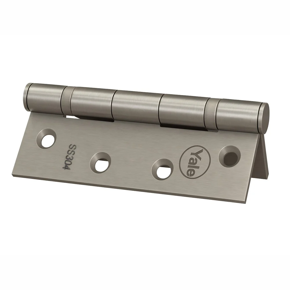 Ball Bearing Butt Hinges, 5.0x 3.0 x 3mm , Satin Steel finish, Pack of 2 - Image 5