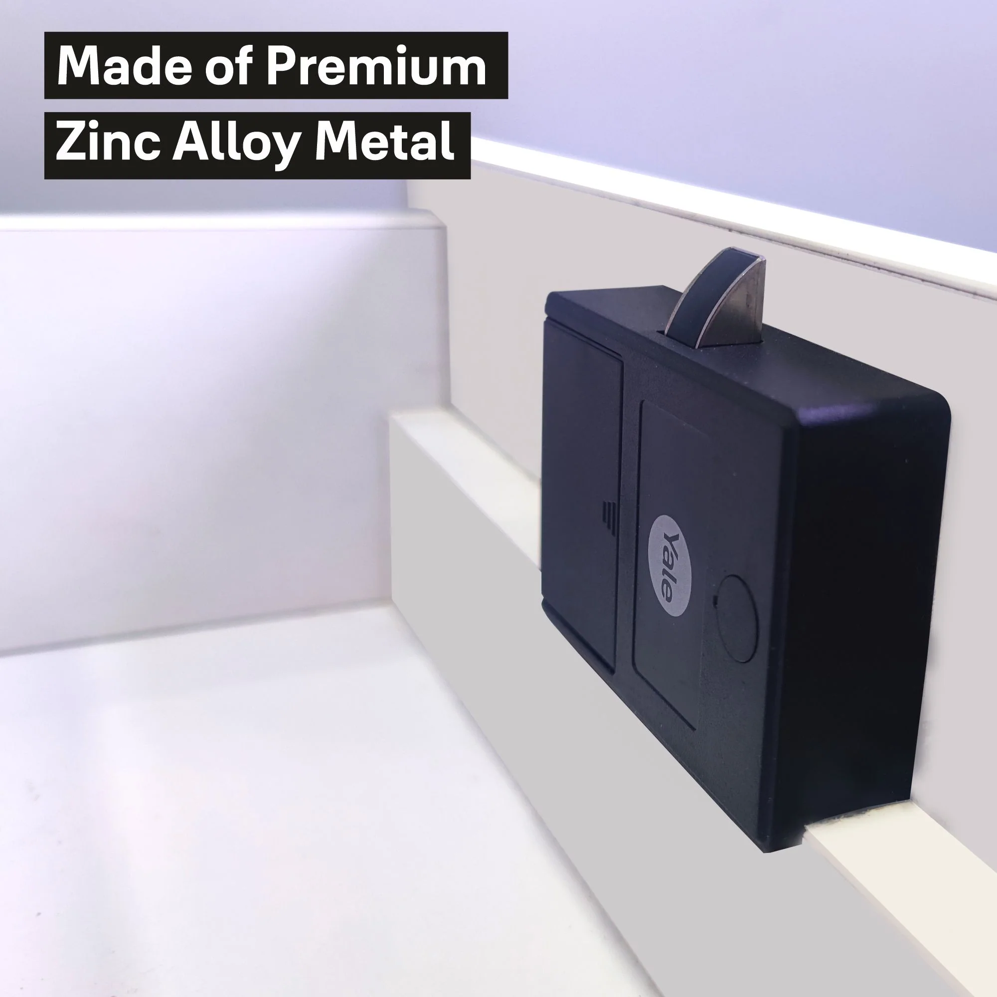 Biometric Smart Premium Furniture Lock - Brown - Image 5