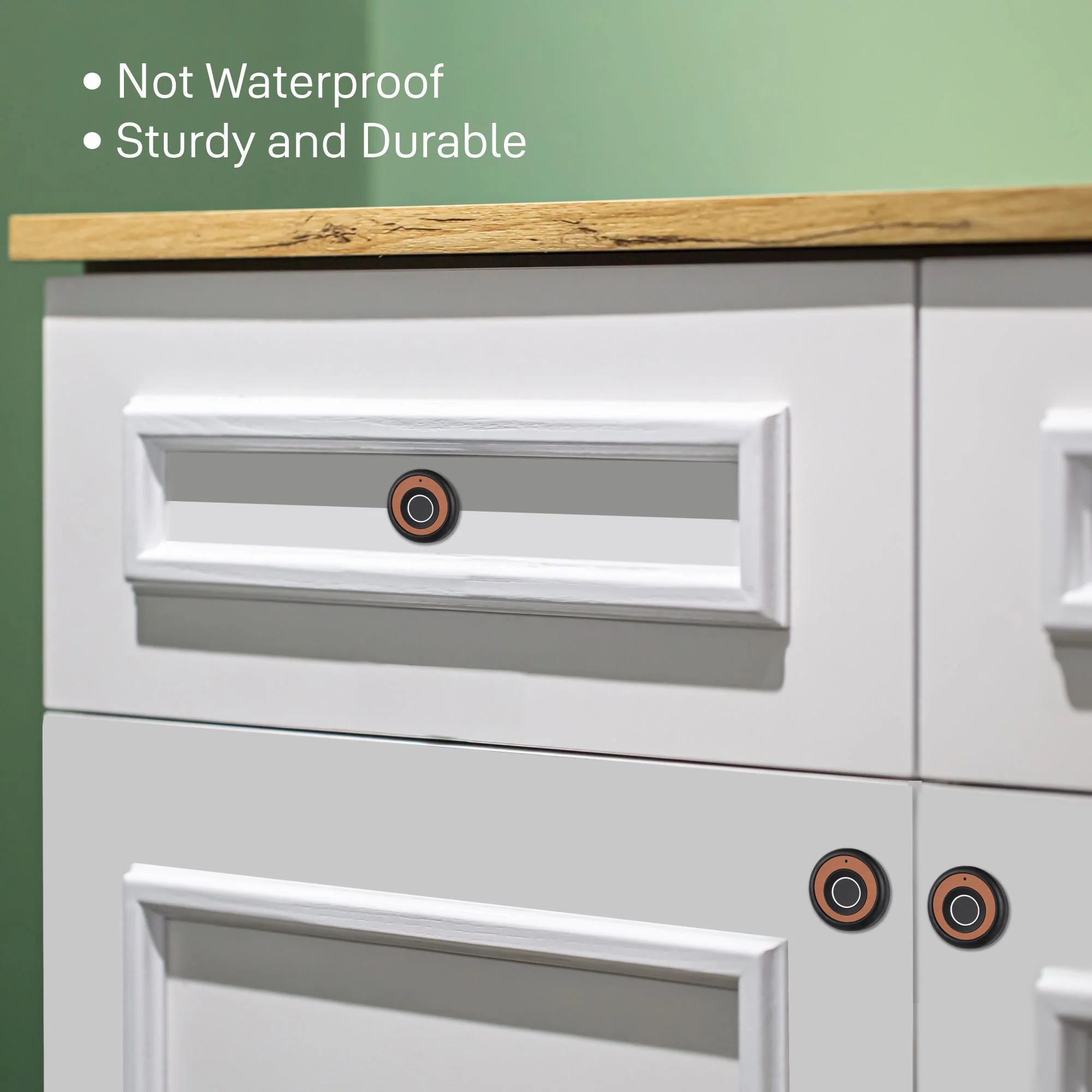 Biometric Smart Premium Furniture Lock - Brown - Image 7