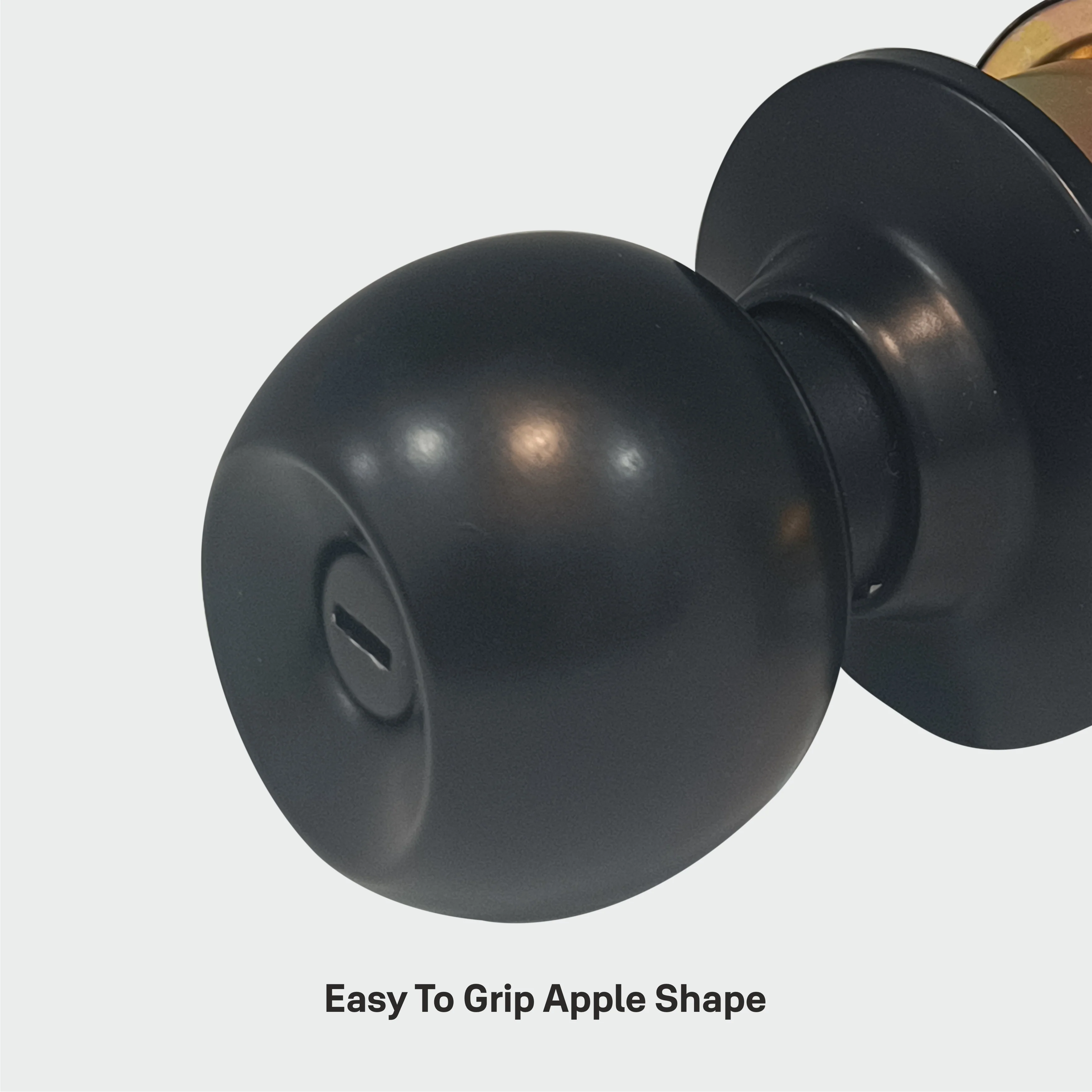 CA5122 US 19 Knobset 60/70mm Backset, Bathroom (without key) Black - Image 10