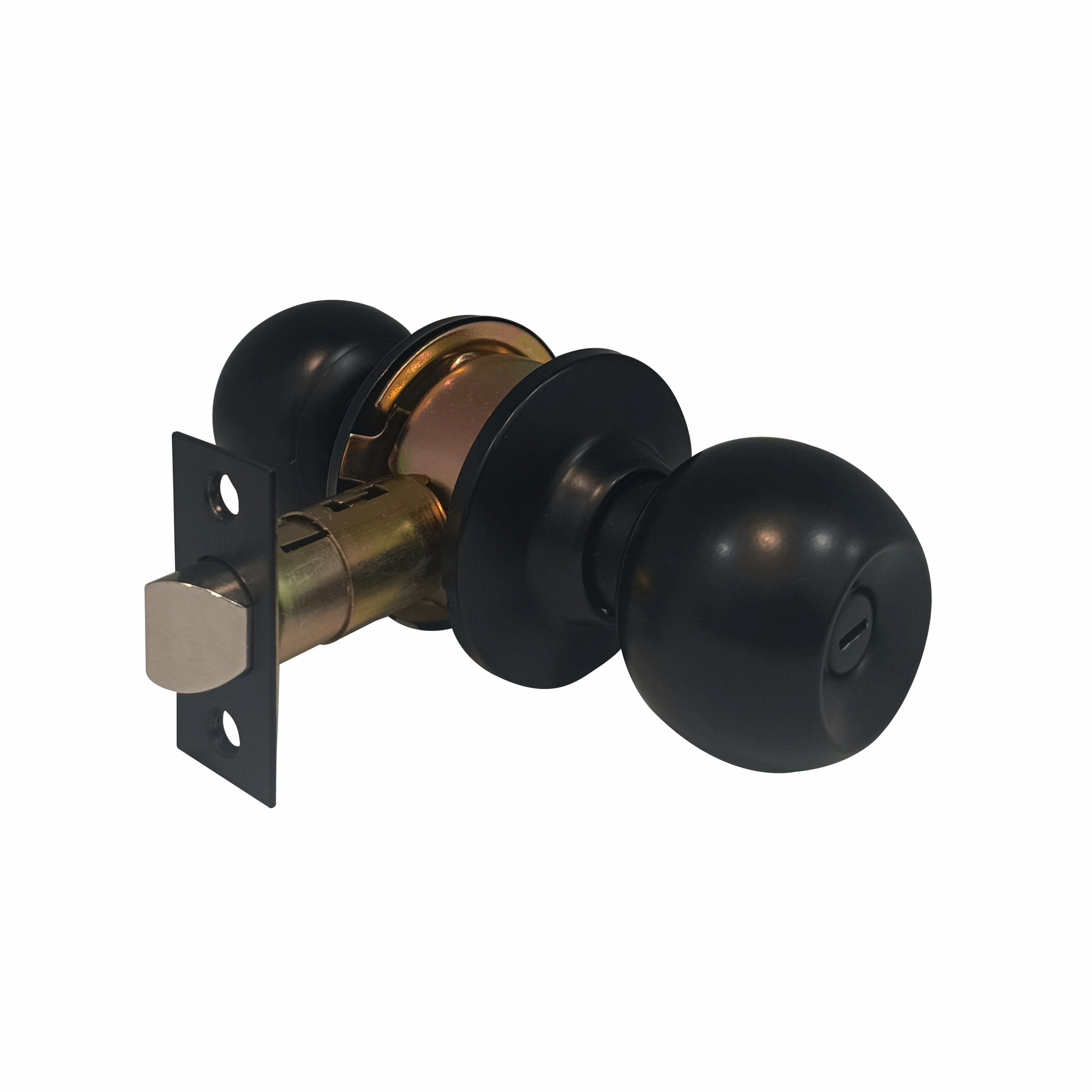 CA5122 US 19 Knobset 60/70mm Backset, Bathroom (without key) Black - Image 11