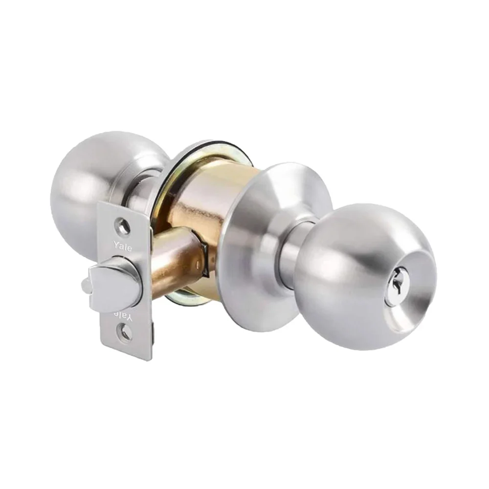 CA5127 Knobset 60/70mm B/S, Entrance, Satin Steel - Image 3