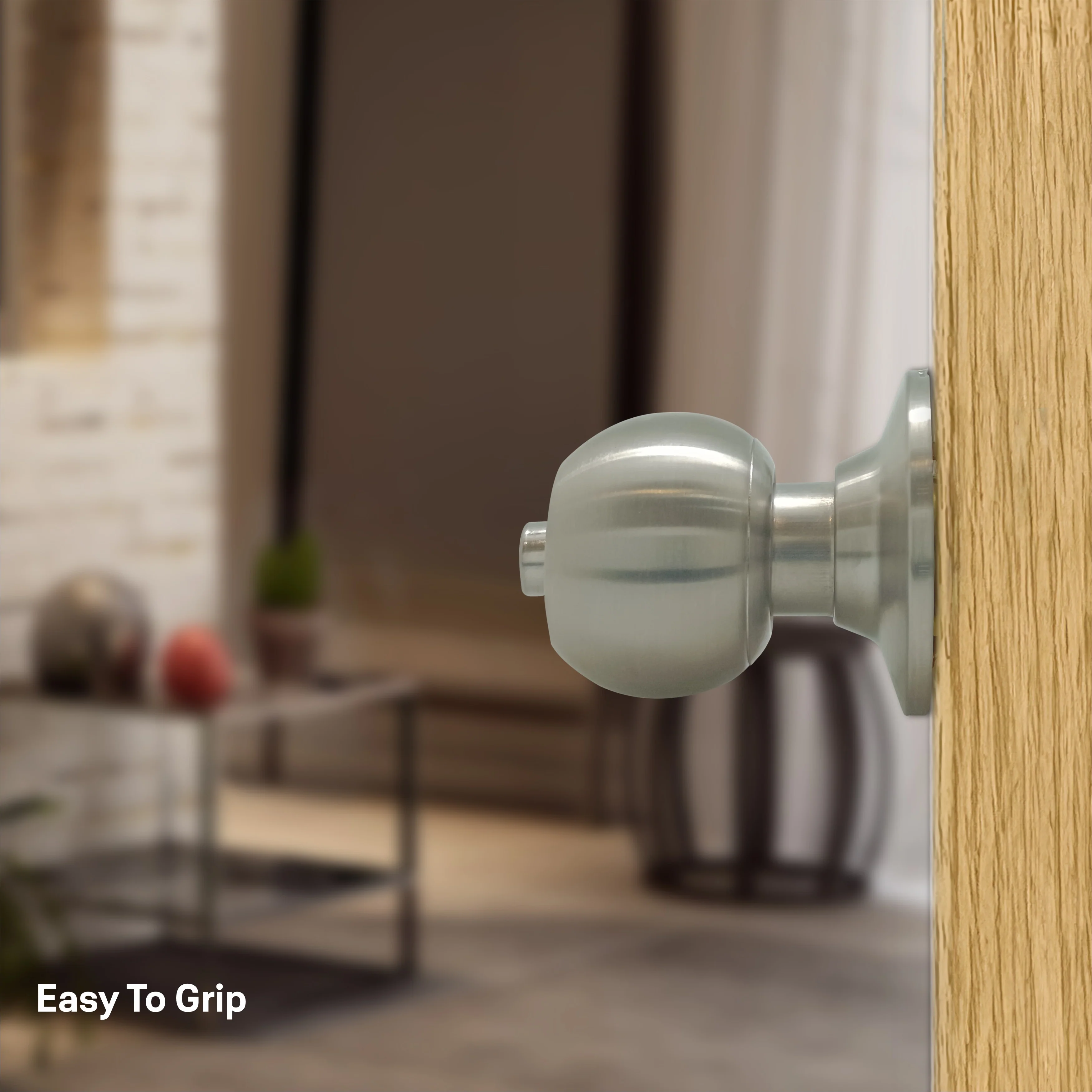 CA5127 Knobset 60/70mm B/S, Entrance, Satin Steel - Image 7