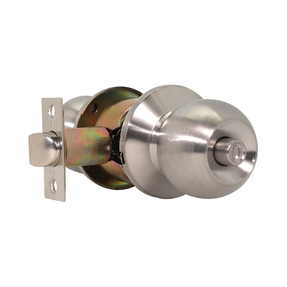 CA5122 Knobset 60/70mm Backset, Bathroom, Satin Steel - Image 3