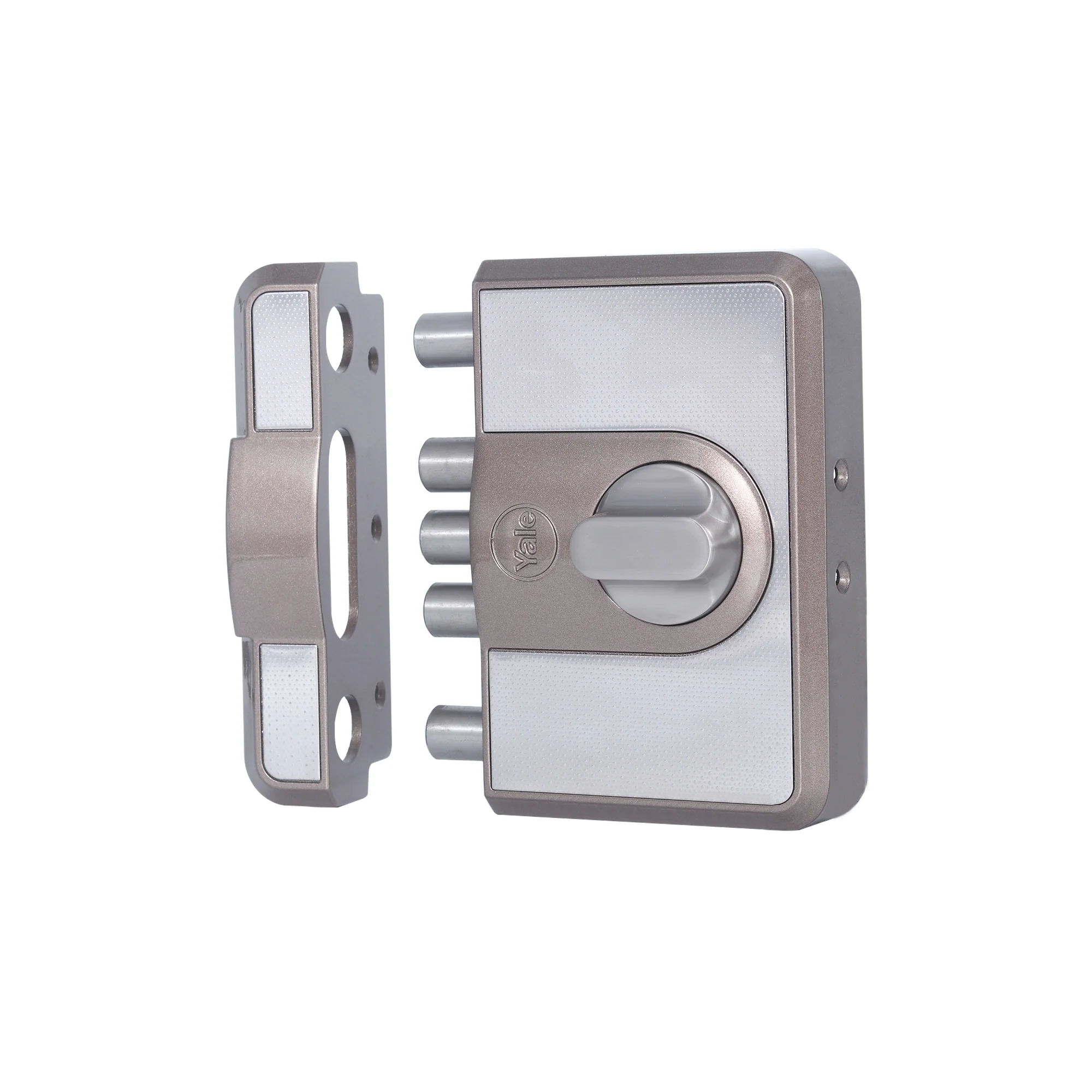 CBD-Cinco 500 Series 5 Dead Bolt Main Door RIM Lock, Knob Inside, Brown, With Dimple Keys - Image 6