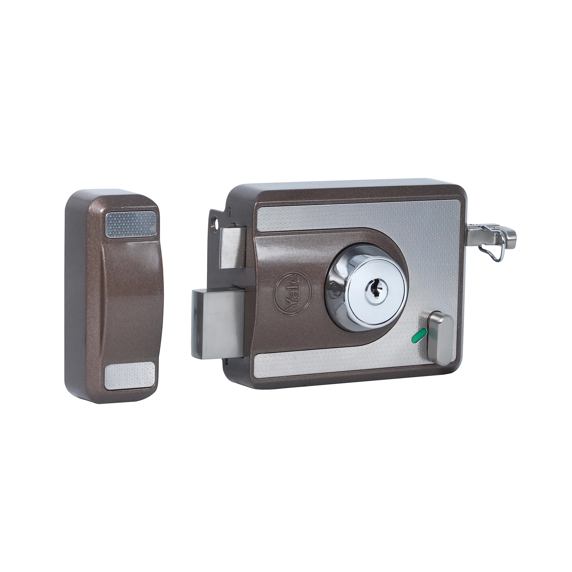 CBS-Cinco Stark Series Premium Rim Main Door Lock, Both Side Keys, Brown - Image 3