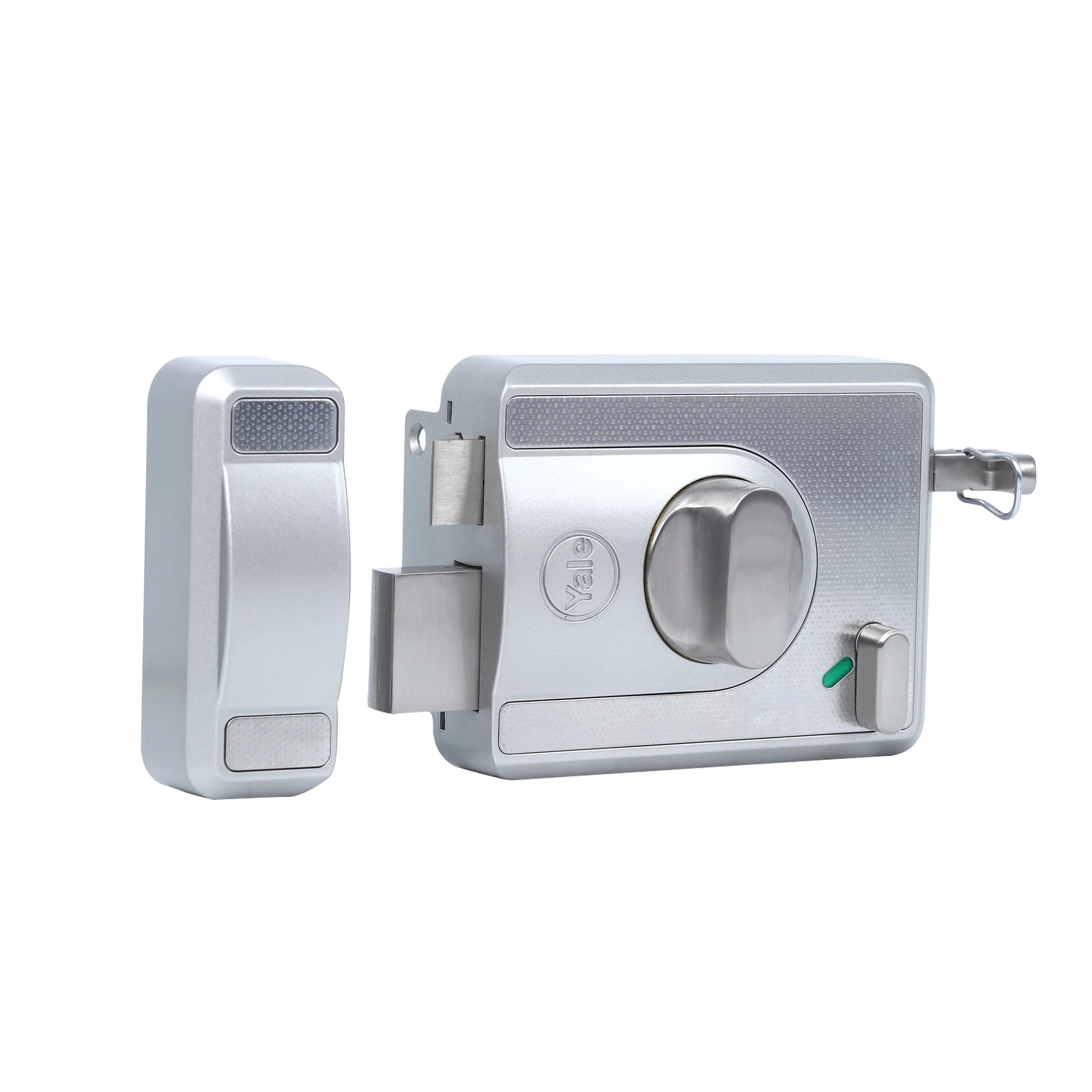 CBS-Cinco Stark Series Premium Rim Main Door Lock , Knob Inside, Silver - Image 6