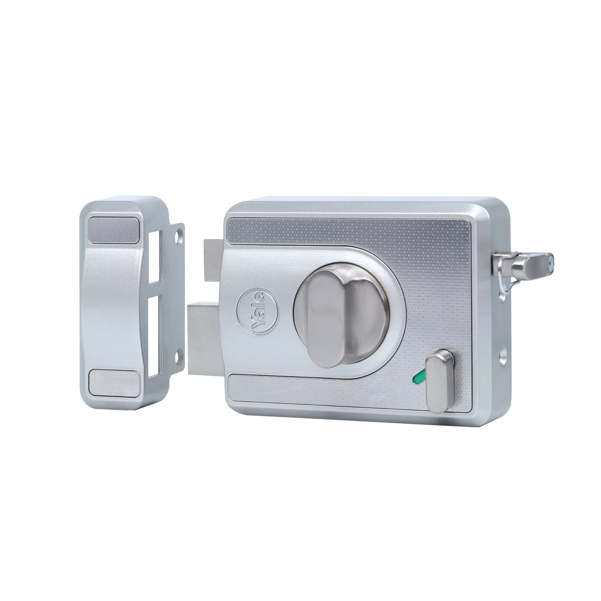 CBS-Cinco Stark Series Premium Rim Main Door Lock , Knob Inside, Silver - Image 7