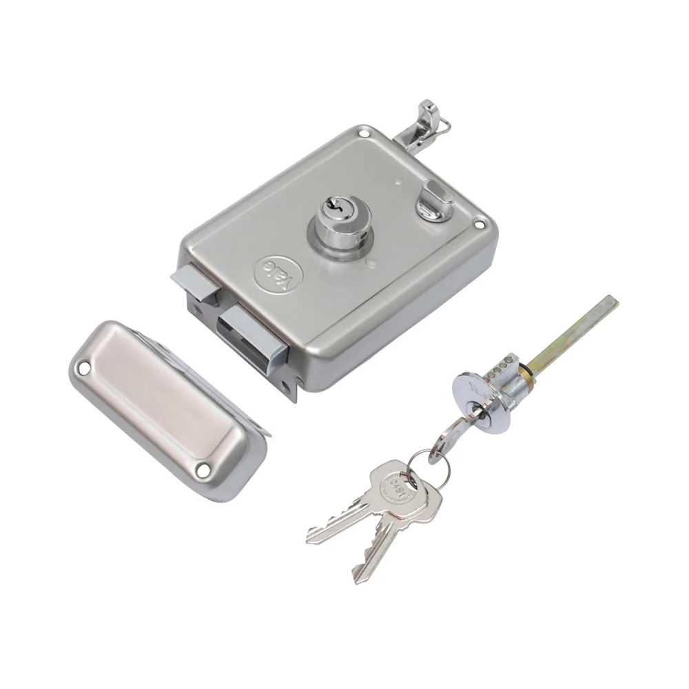 R600 DC, Main door rim lock, With both side keys, Regular Keys, Silver - Image 7