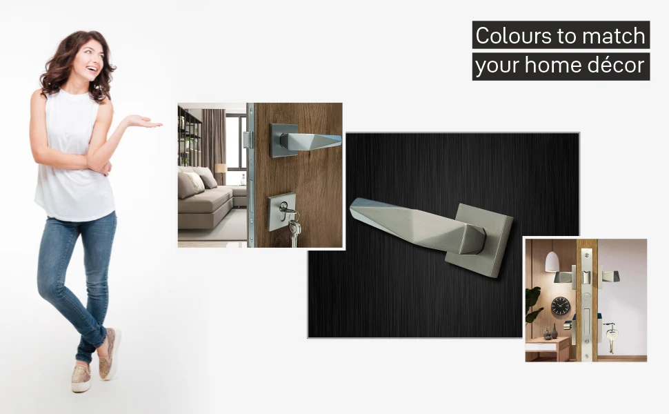 SM-01-01-01 Yale SM series Mortise Lock Comboset with Rose and Escutcheons, Cylinder with Knob inside and keys Outside, SS Finish - Image 7