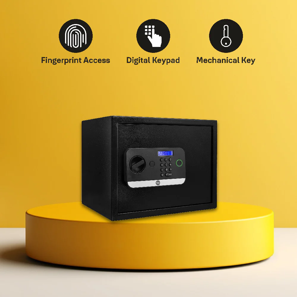 Yale Stellar 250 Biometric Safe Locker with Keypad- Medium, 16.7 litre - Image 7