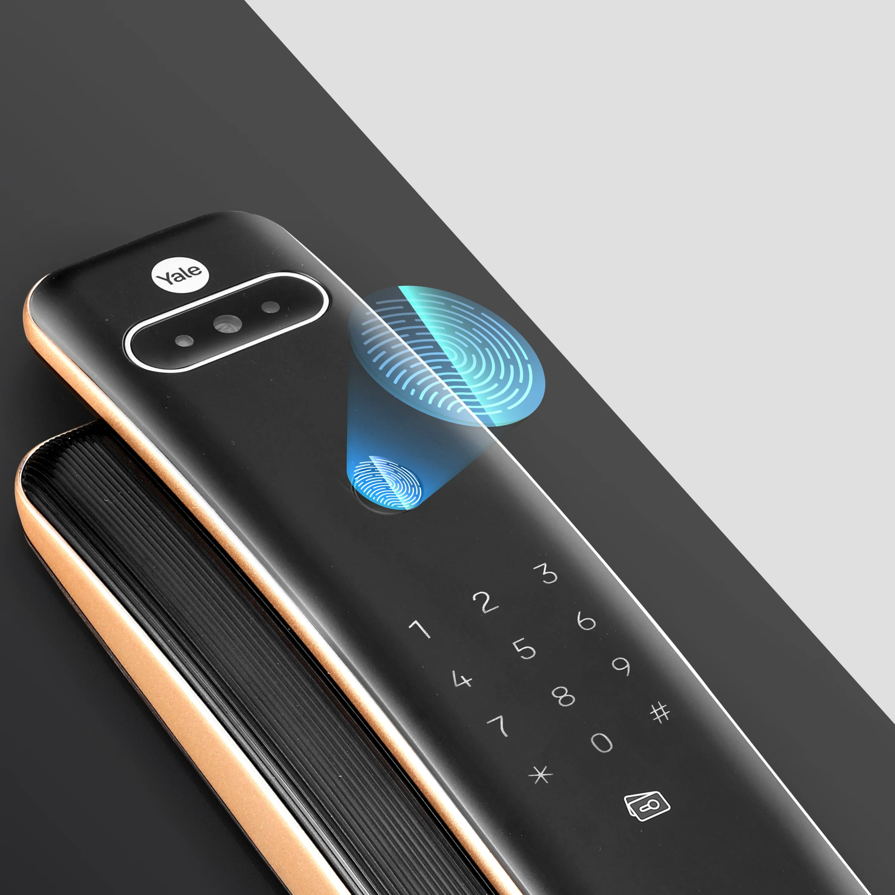 Yale Luna Pro+ Smart Lock with Face scan technology, Fingerprint, PIN, RFID and Manual Key (Bluetooth Module and Wifi Bridge Included) - Image 10