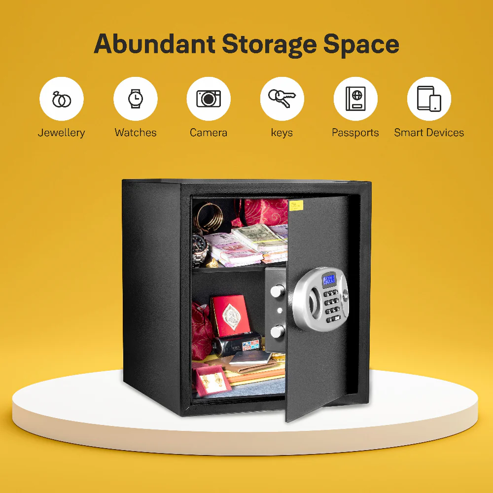 Yale YSS/390/DB2 Standard Large Electronic Safe locker with Pincode Access- 41 litres, Black - Image 9