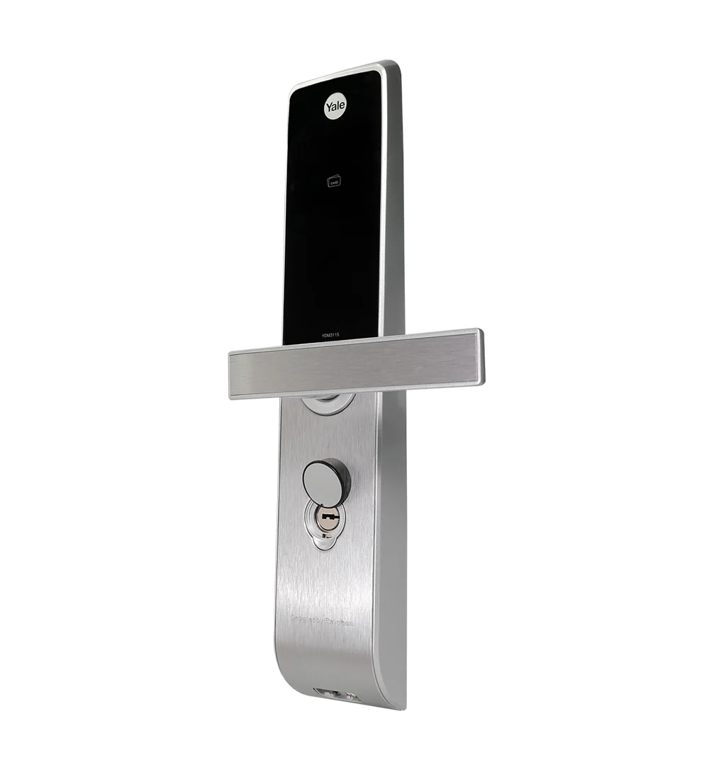 YDM 3115 AV Series- Smart Lock, Silver with PIN, RFID and Mechanical card - Image 12