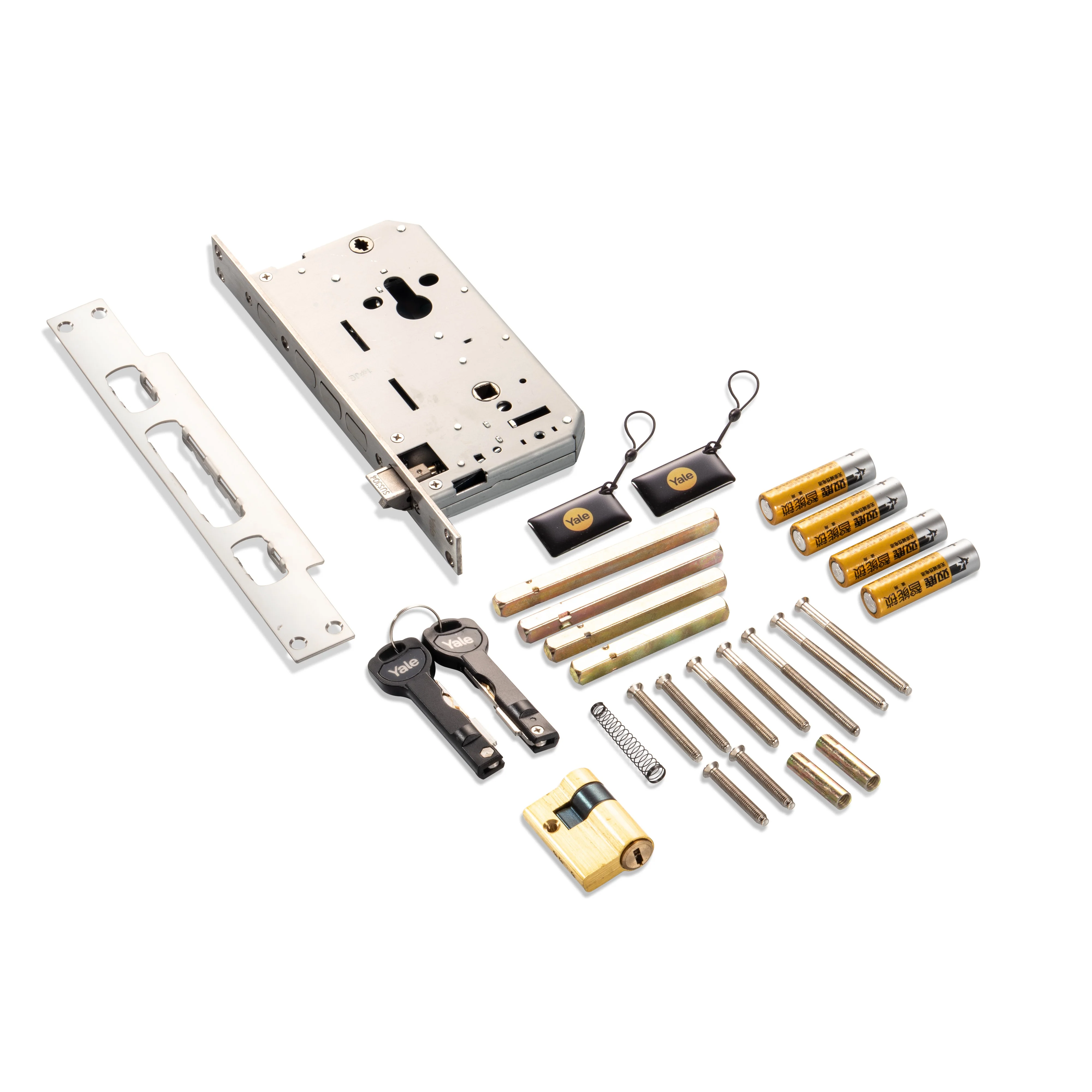 YDME100NxT Smart Door Lock, Fingerprint, PIN, RFID, Manual Key Access (Black) - Image 10