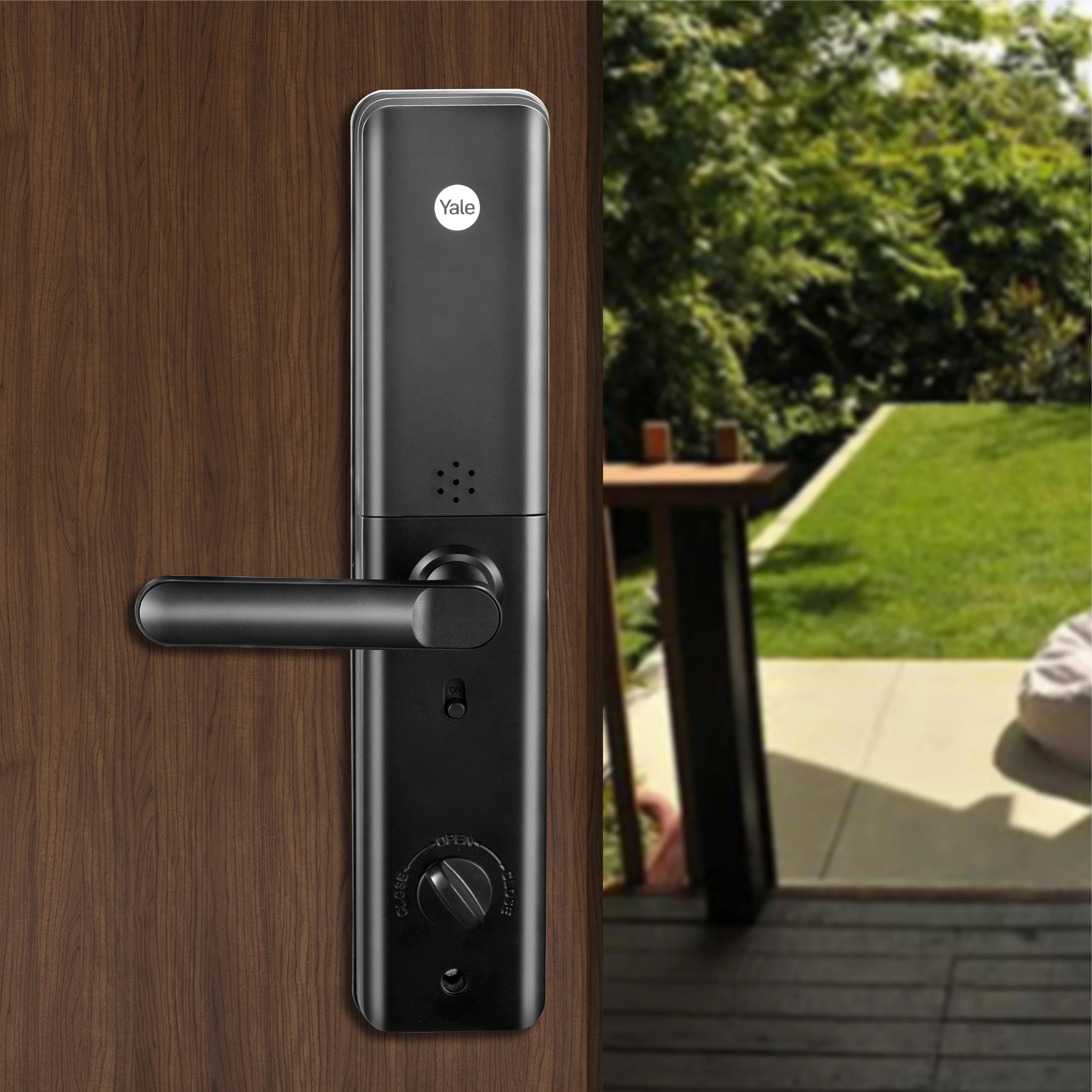 YDME100NxT Smart Door Lock, Fingerprint, PIN, RFID, Manual Key Access (Black) - Image 4