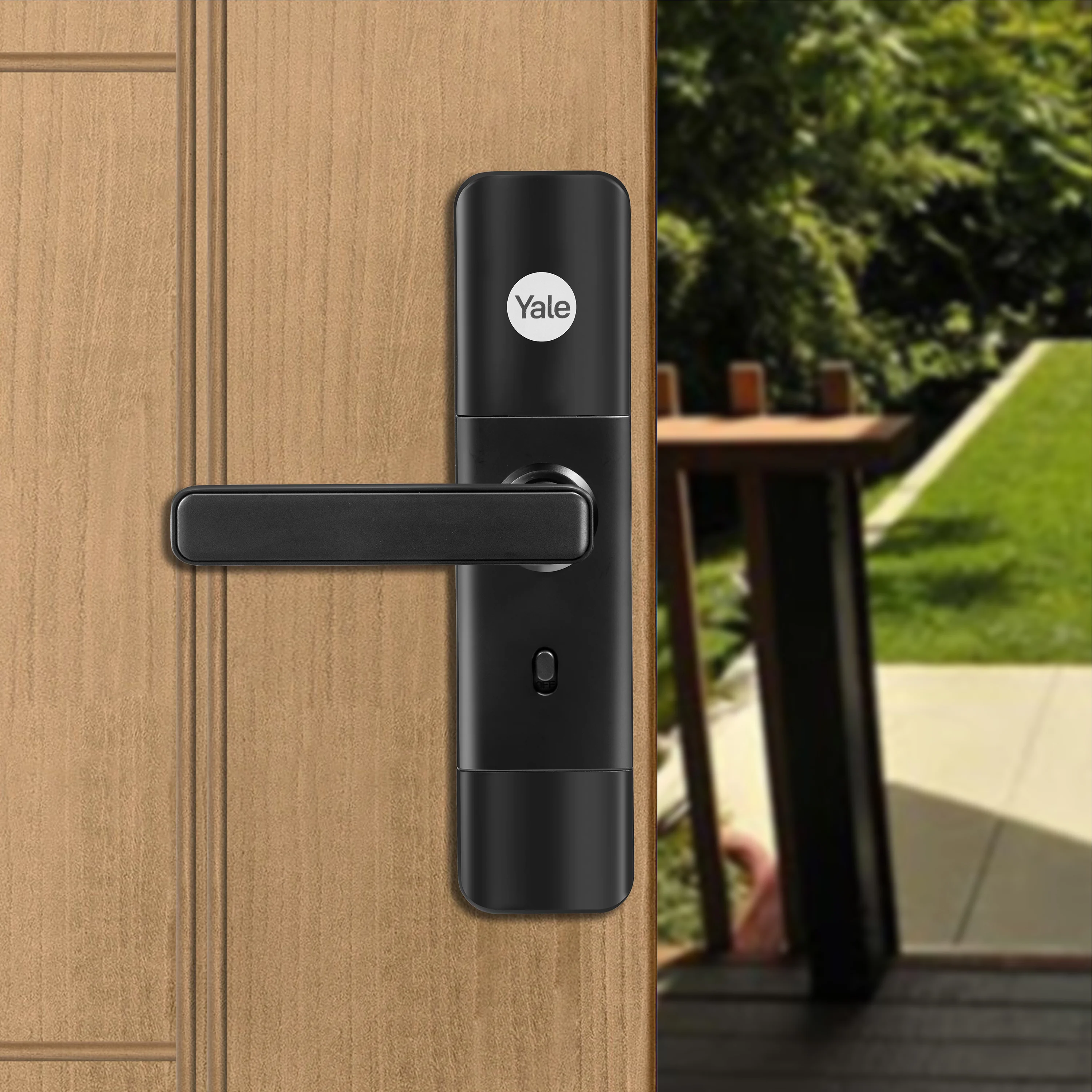 YDME50NxT Smart Door Lock, Black, Fingerprint, PIN, RFID, Manual Key Access - Image 3