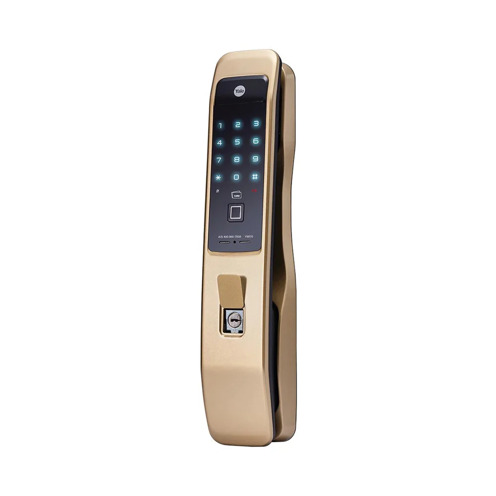 YMI 70 CG - A Series Push Pull Smart Lock, Red Gold (Bluetooth Module and Wifi Bridge Included) - Image 6
