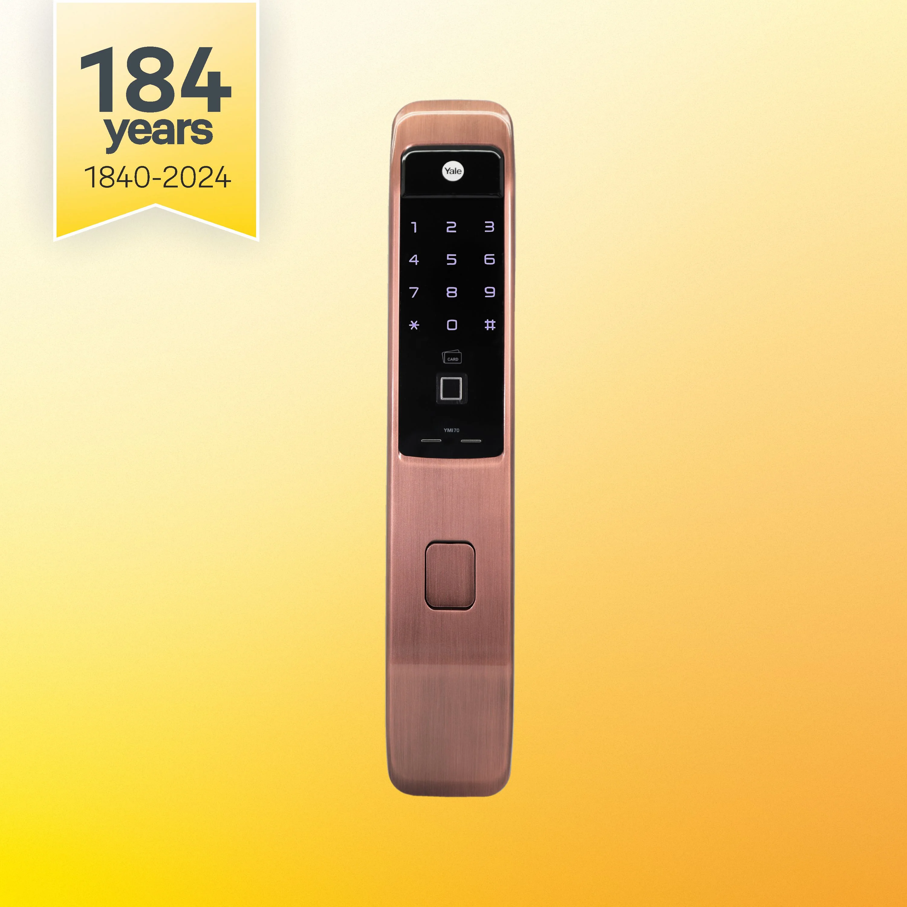 YMI 70 RB - A Series, Push Pull Smart Lock, Red Bronze (Bluetooth Module and Wifi Bridge Included) - Image 11