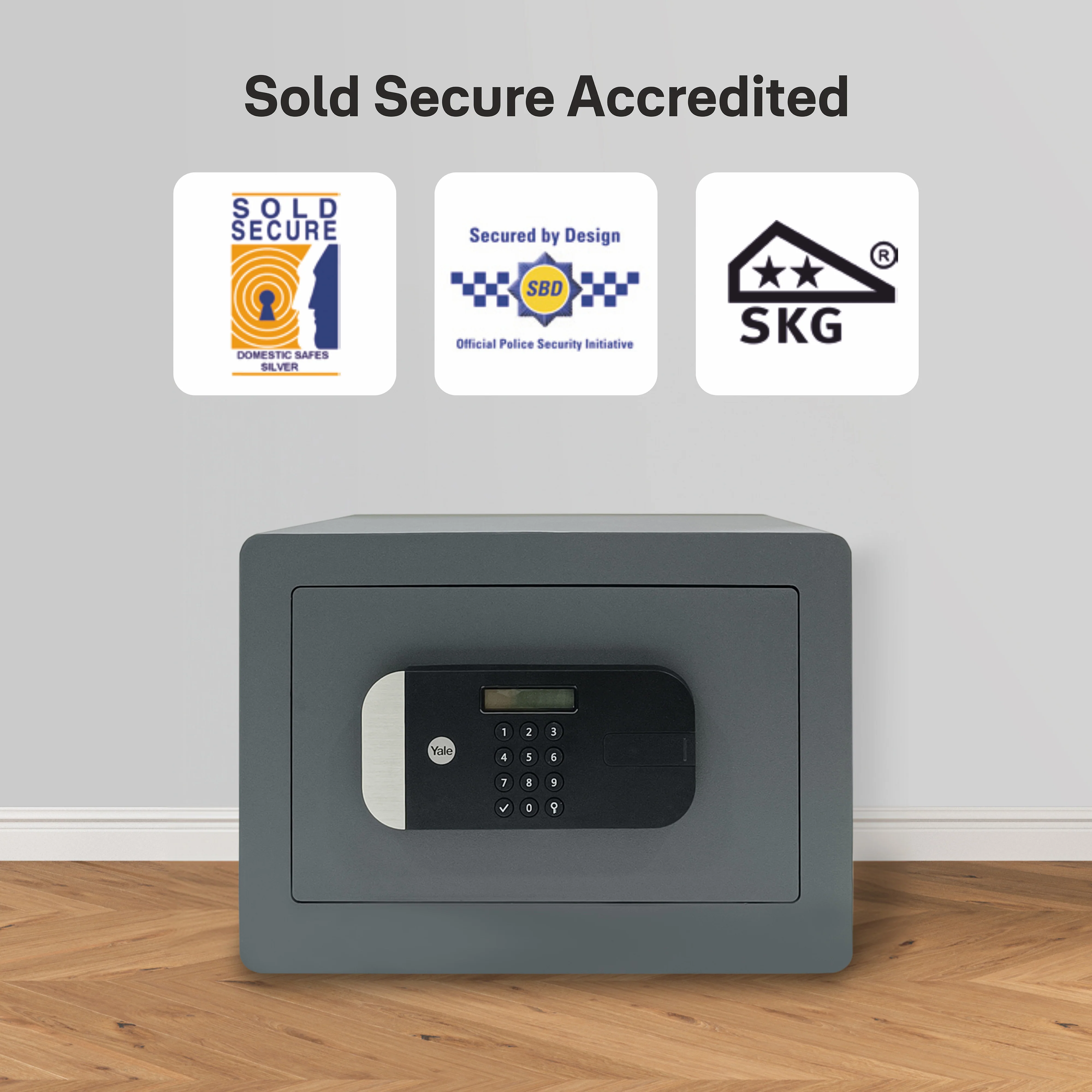 YSEM/250/EG1 Maximum Security Certified Safe Locker-Home, PIN, Grey - Image 3
