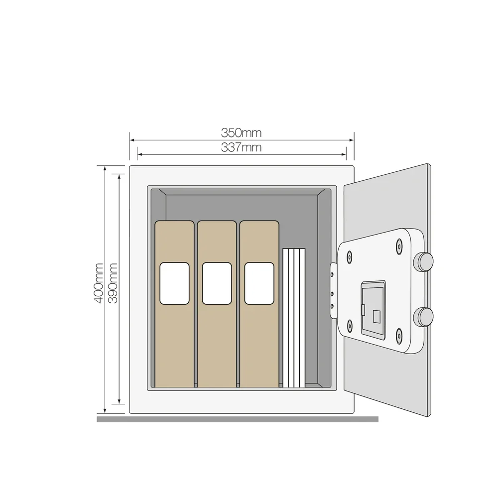 YSEM/400/EG1 Maximum Security Certified Safe-Office Safe Locker, PIN, Black - Image 7