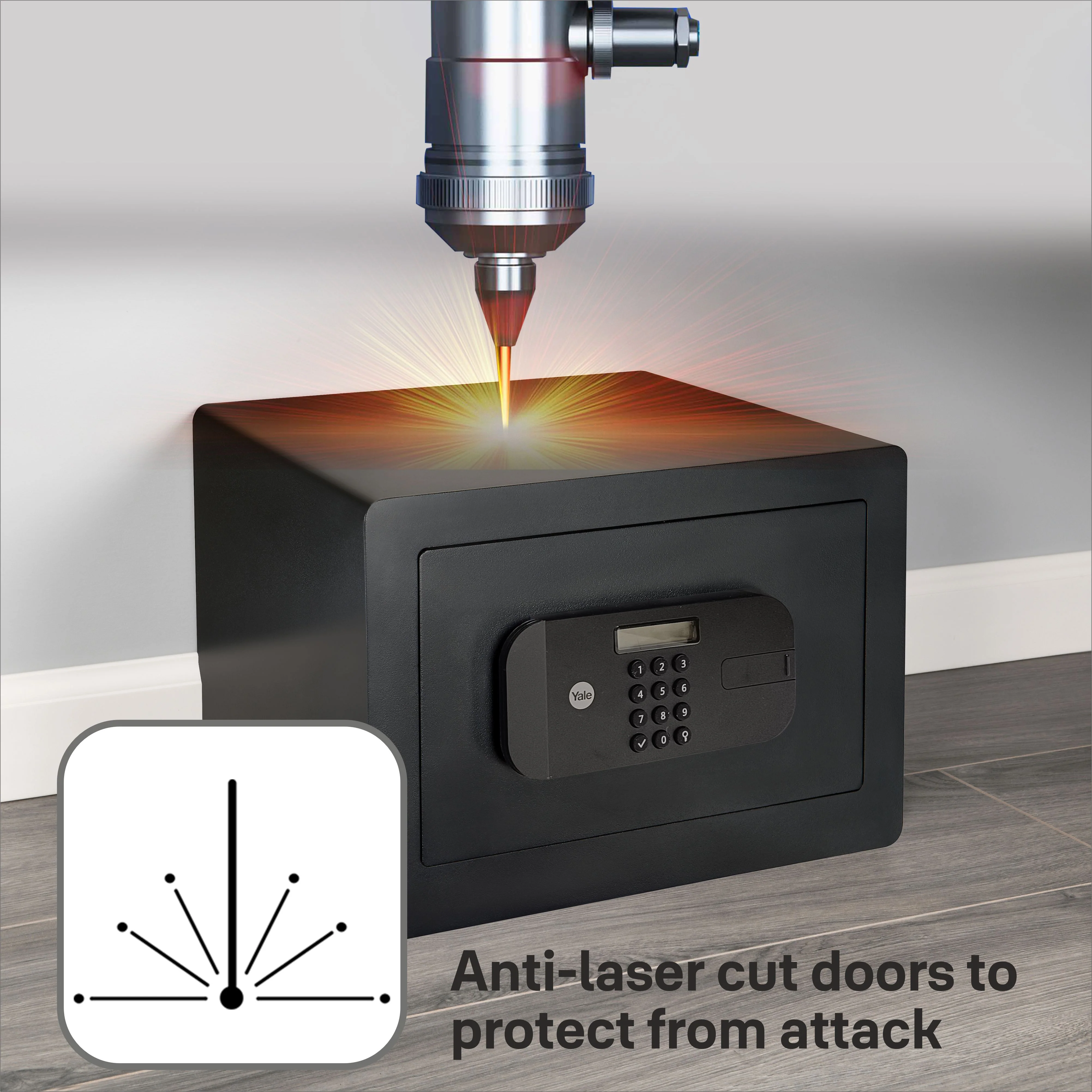 YSFB/250/EB1 High Security Digital Safe Locker with Fingerprint and Pin Access - Black - Image 7