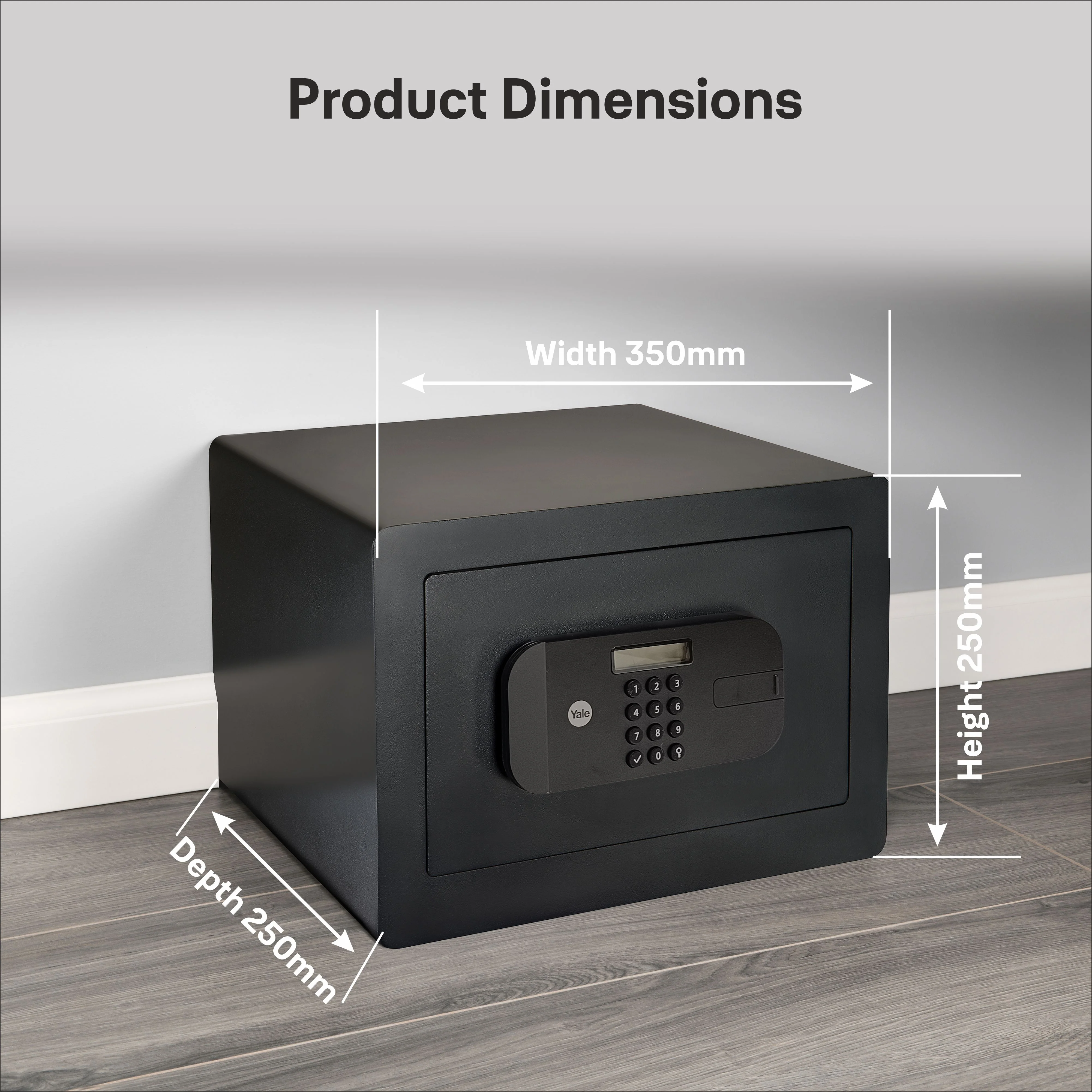 YSFB/250/EB1 High Security Digital Safe Locker with Fingerprint and Pin Access - Black - Image 6