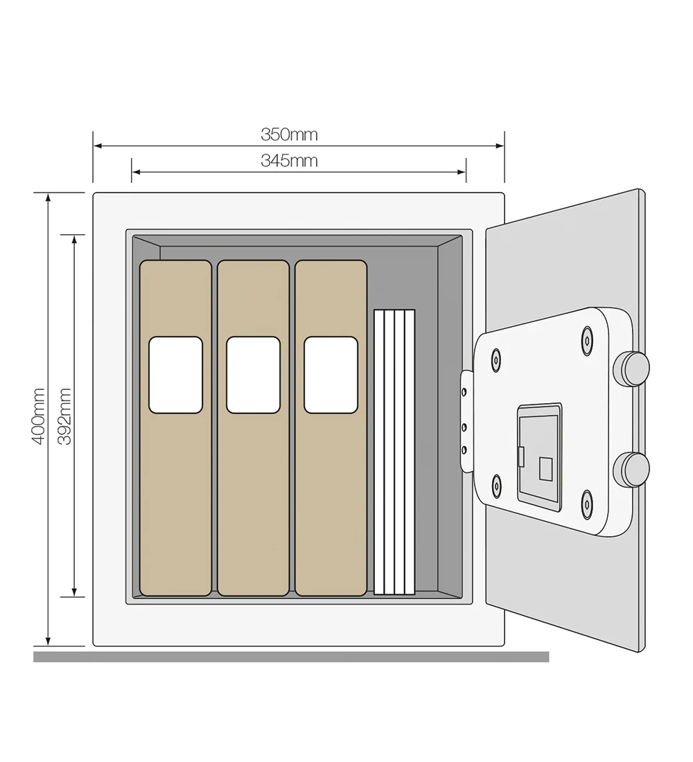 YSFB/400/EB1  High Security Digital Safe Locker with Fingerprint and Pin Access - Black - Image 10