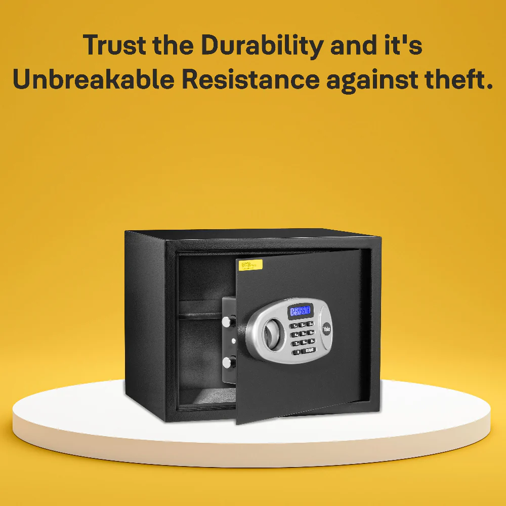 YSS/300/DB2  Home Security Safe locker with Pincode Access- Black - Image 11