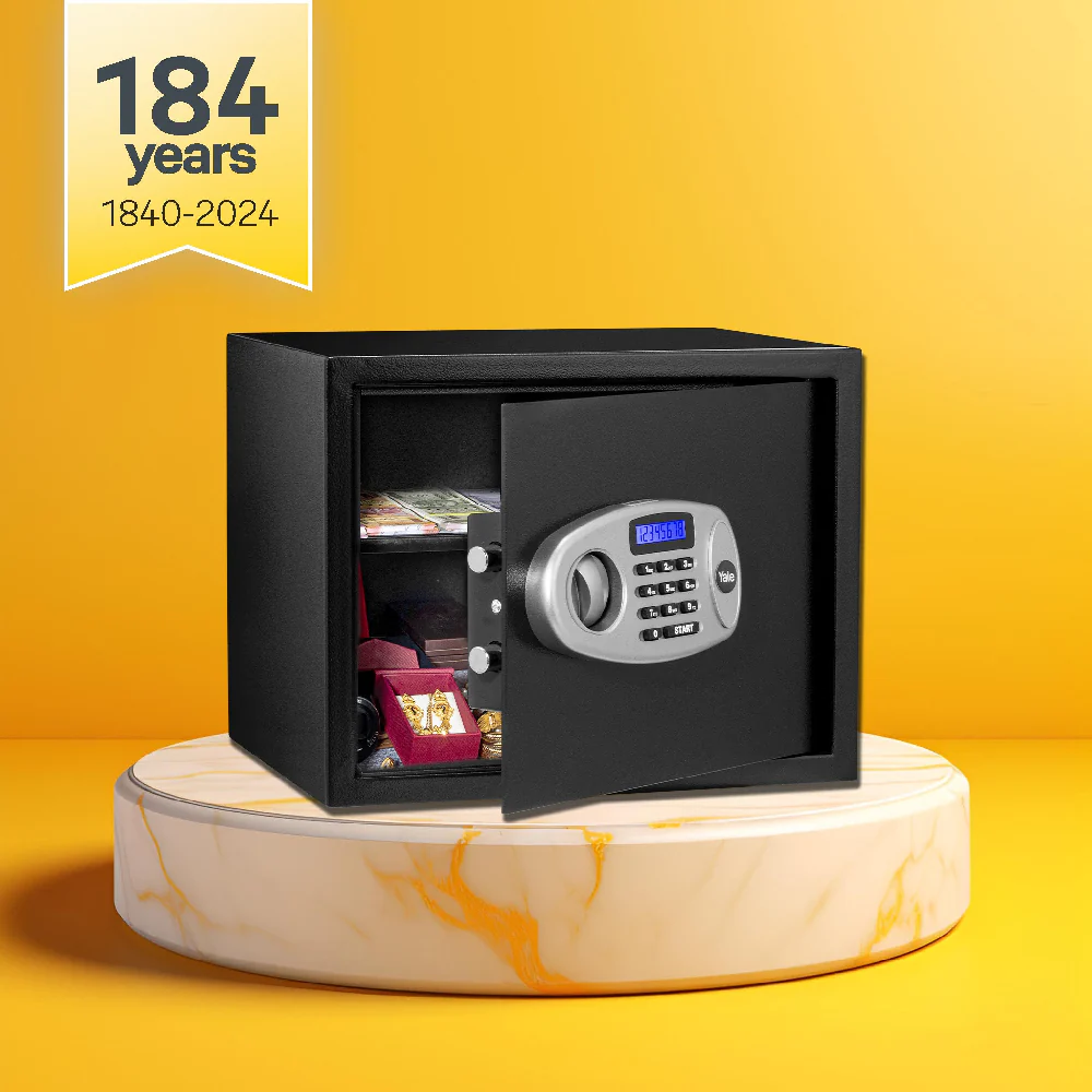 YSS/300/DB2  Home Security Safe locker with Pincode Access- Black - Image 3
