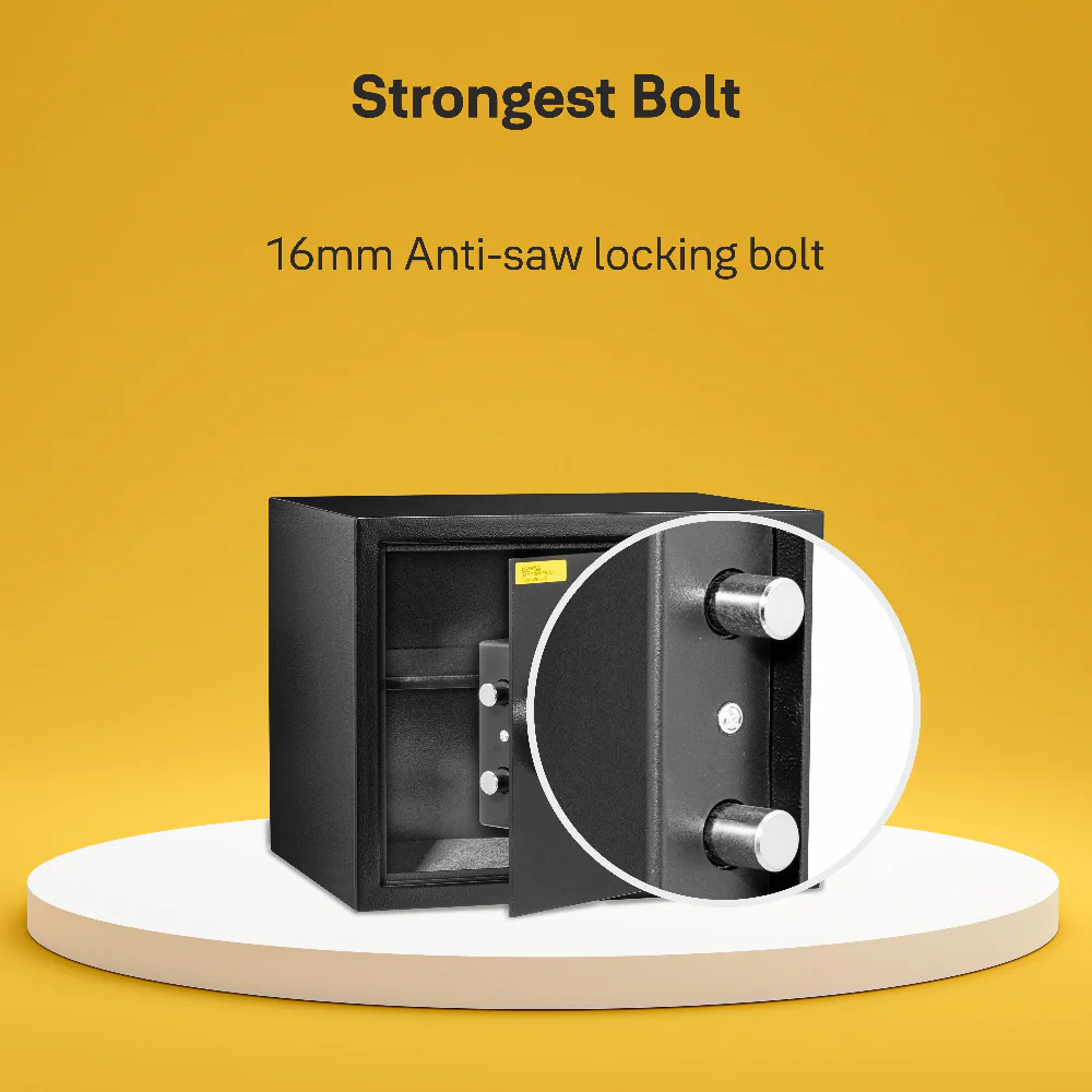 YSS/300/DB2  Home Security Safe locker with Pincode Access- Black - Image 4