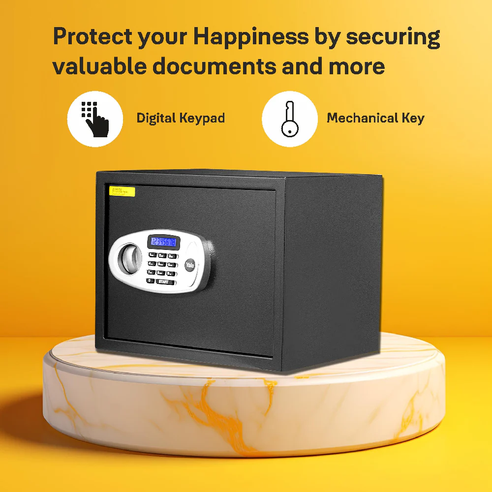 YSS/300/DB2  Home Security Safe locker with Pincode Access- Black - Image 6